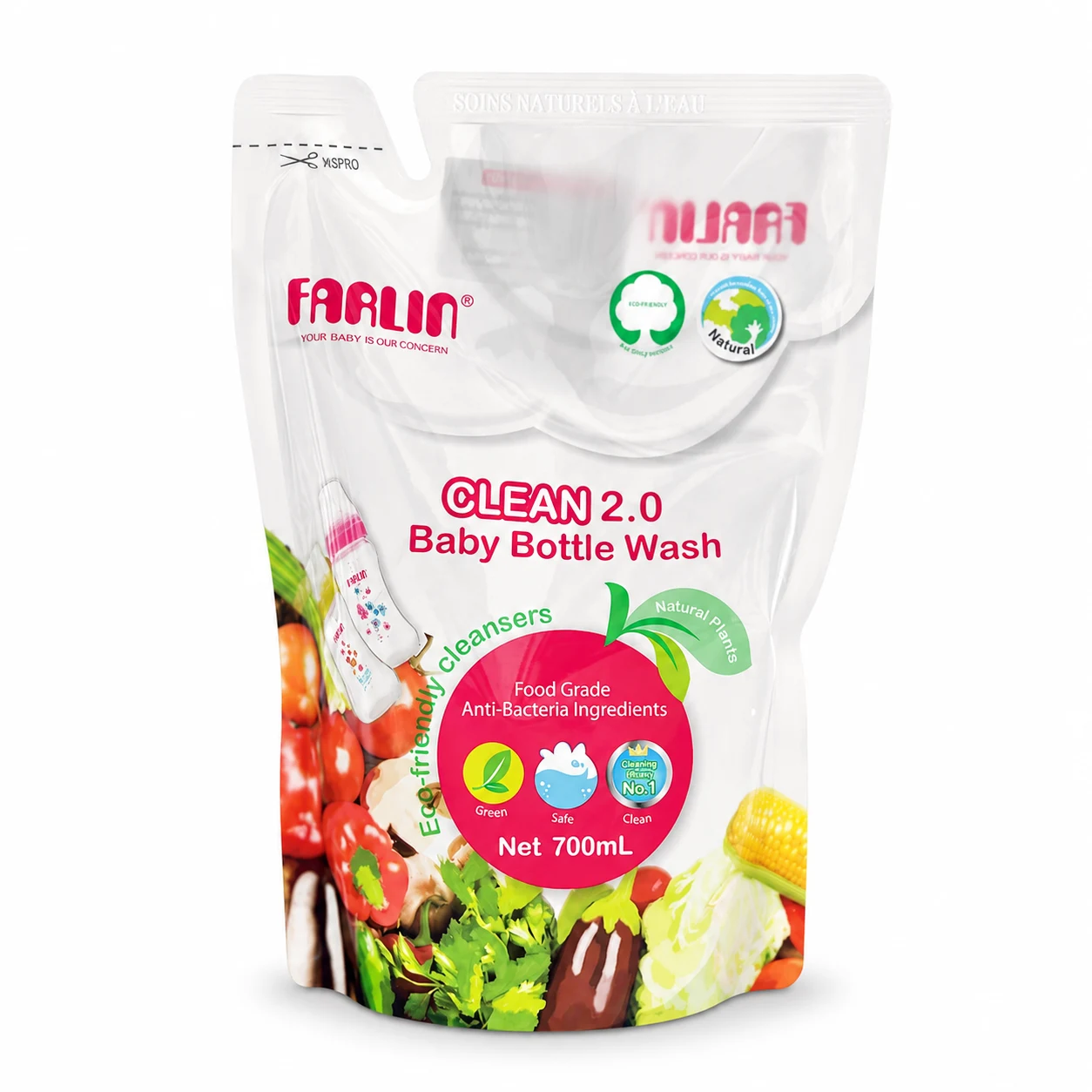 សាប៊ូលាងដប Farlin Clean 2.0